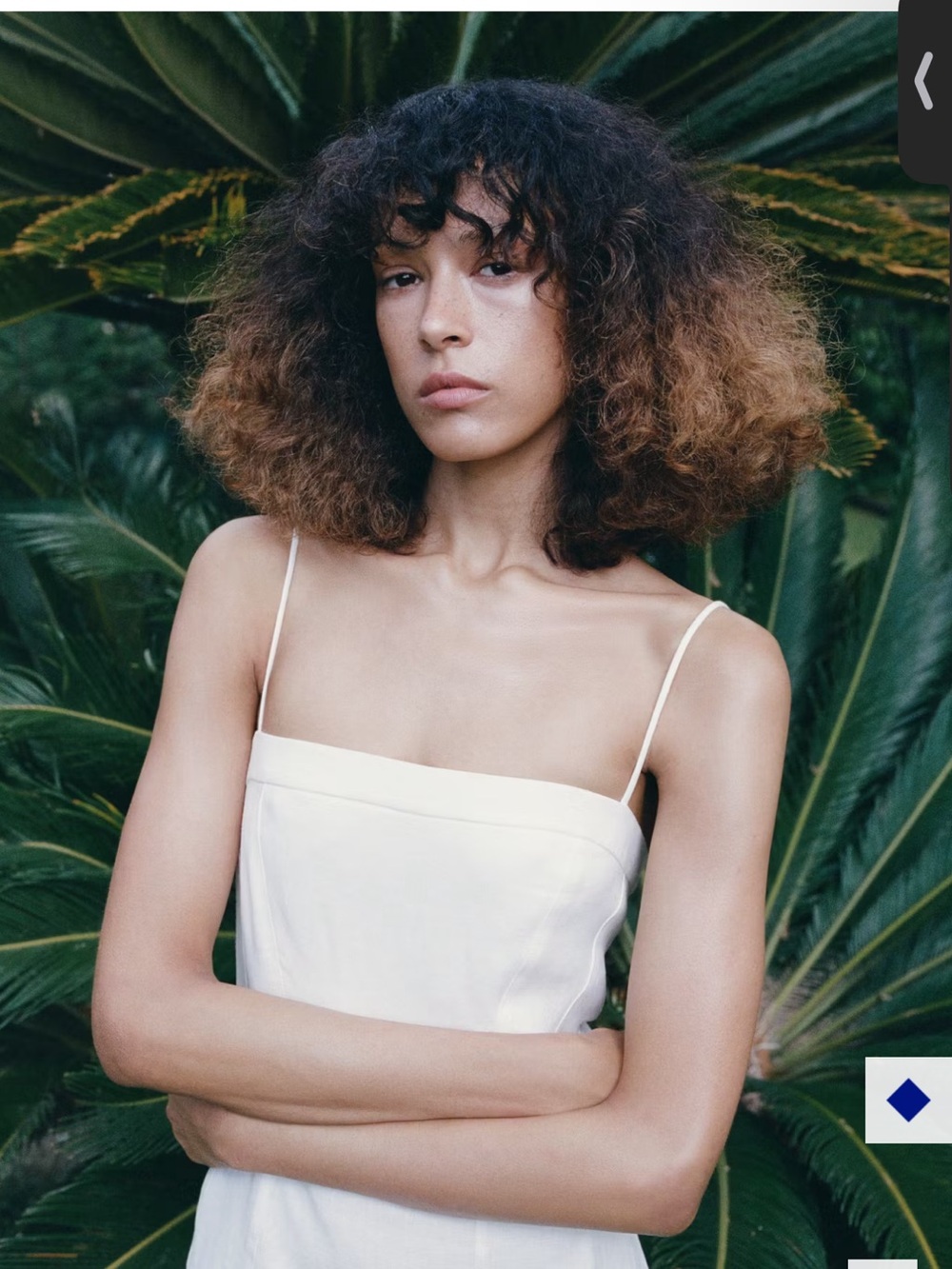 Mango White Spaghetti-Strap Midi Dress - Picture 4 of 5